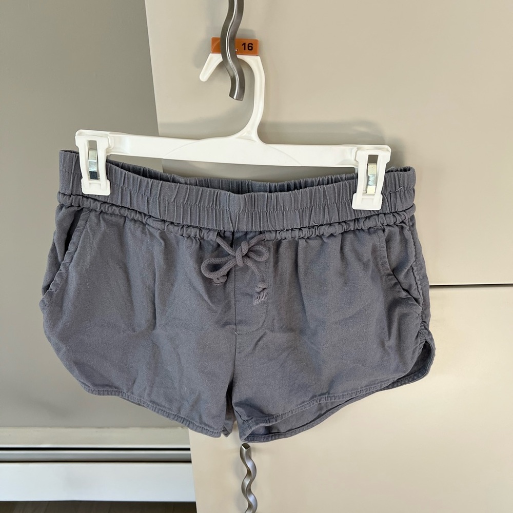 linen drawstring shorts